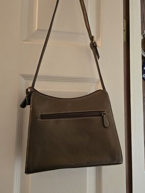 Liz Claiborne Brown Leather Crossbody Bag